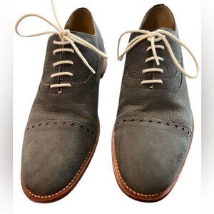 Michael Bastian Men’s Leather Upper Oxford Tie Shoes Size 11 Dark Gray